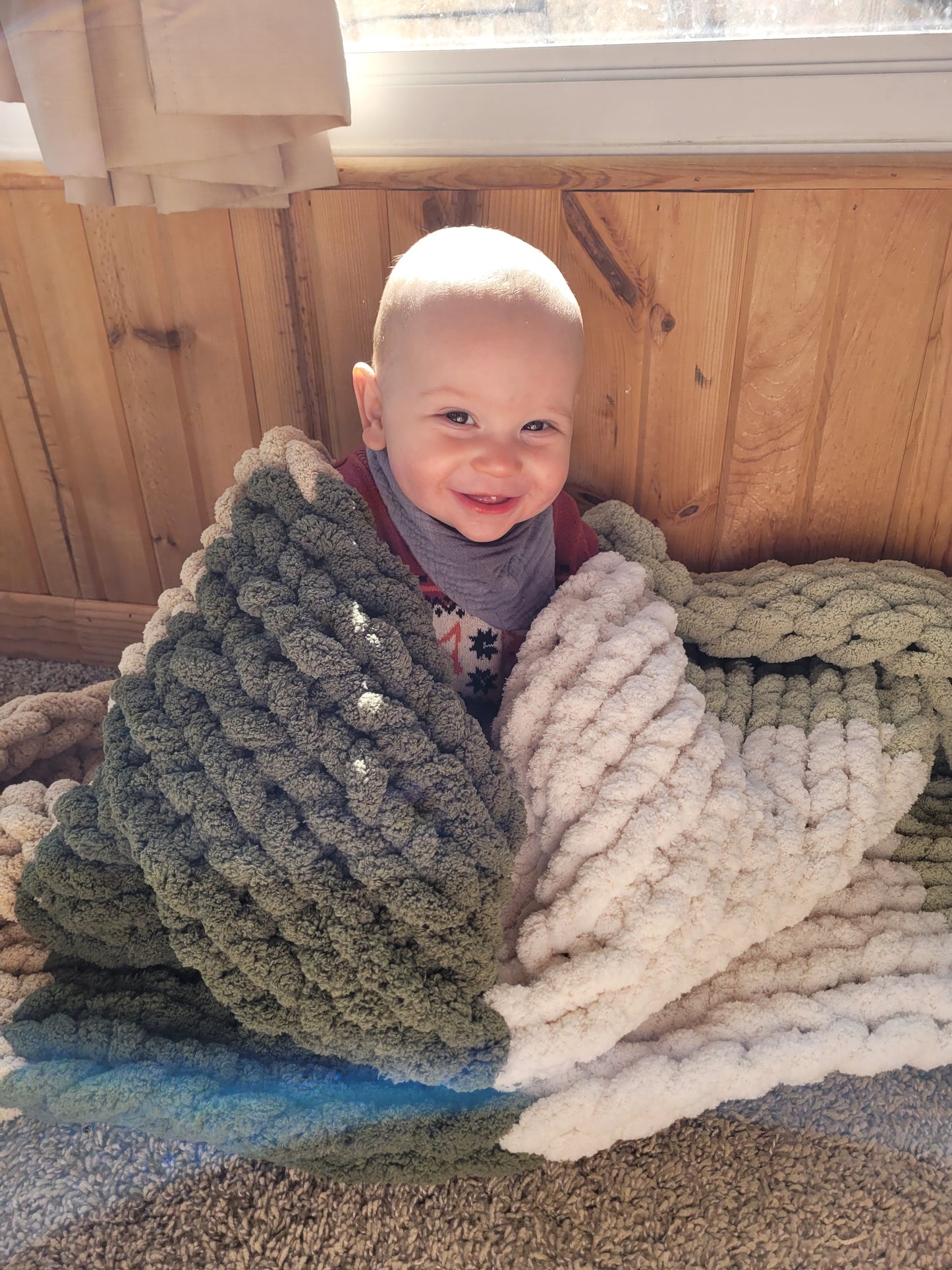 Chunky Knit Baby Blanket