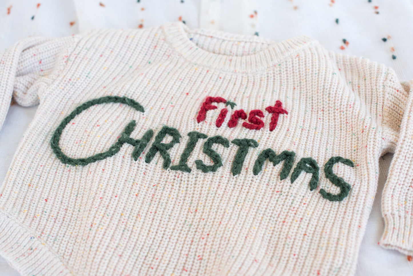 Custom Embroidered Sweater Onesie