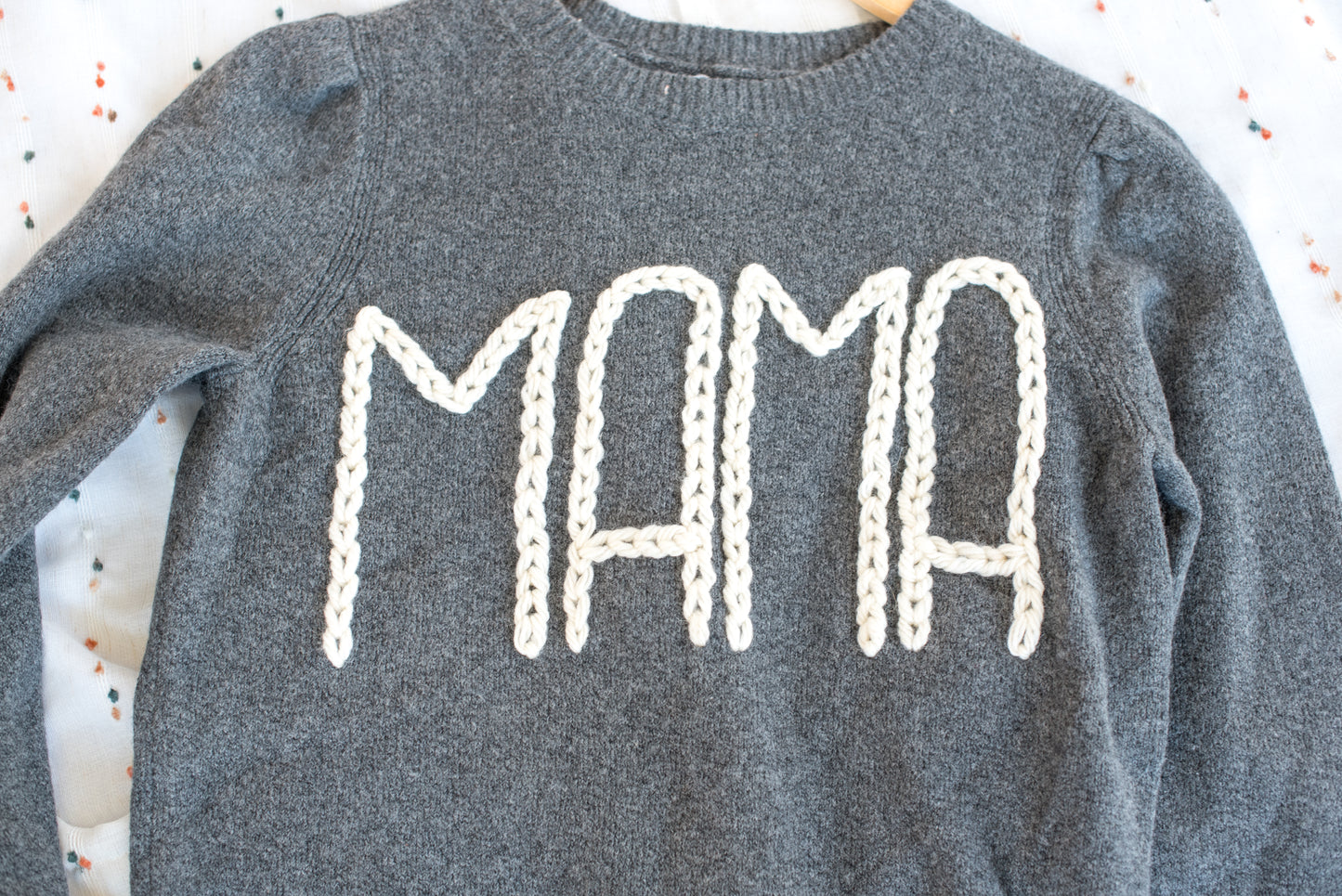 Embroidered Mama Sweater