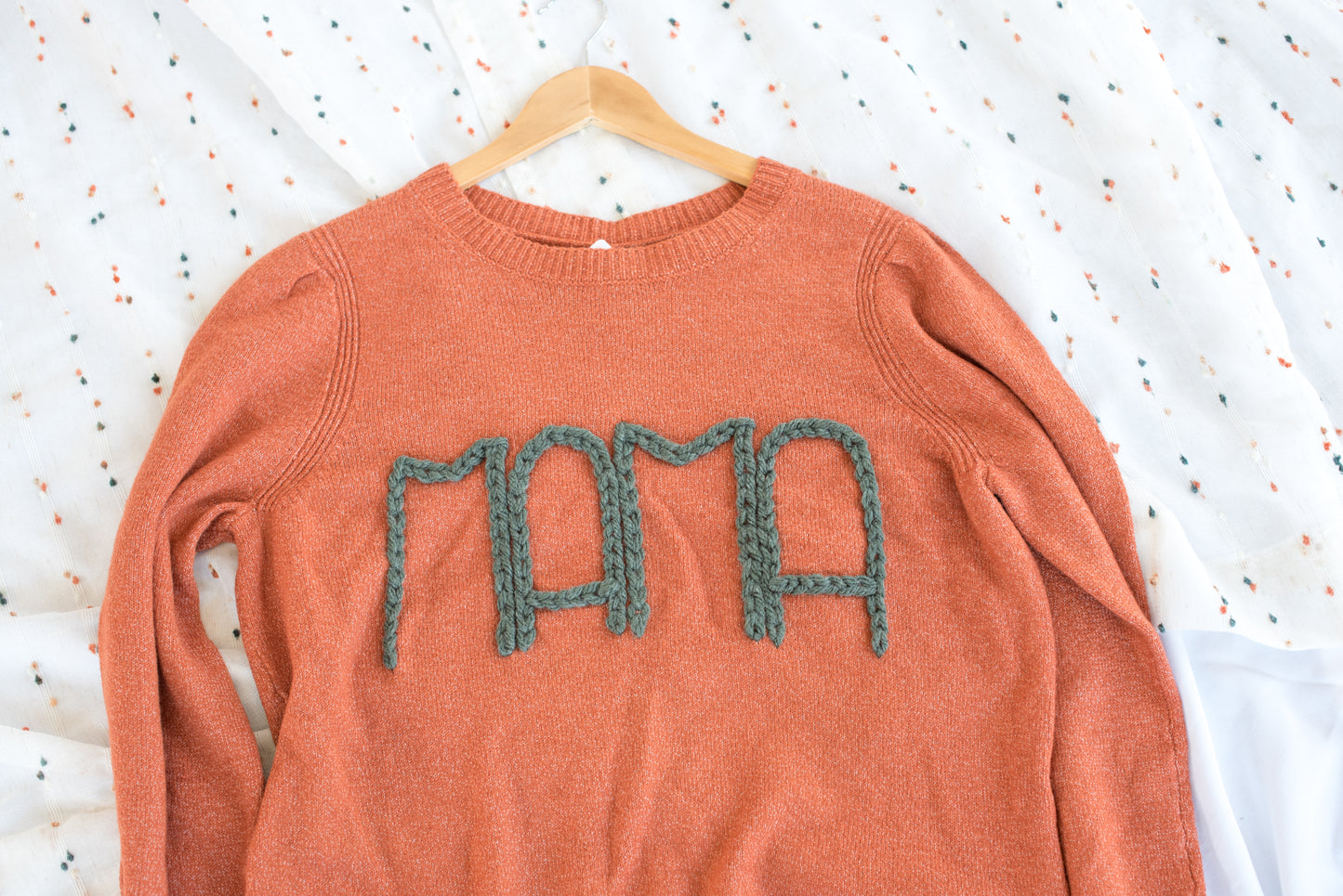 Embroidered Mama Sweater