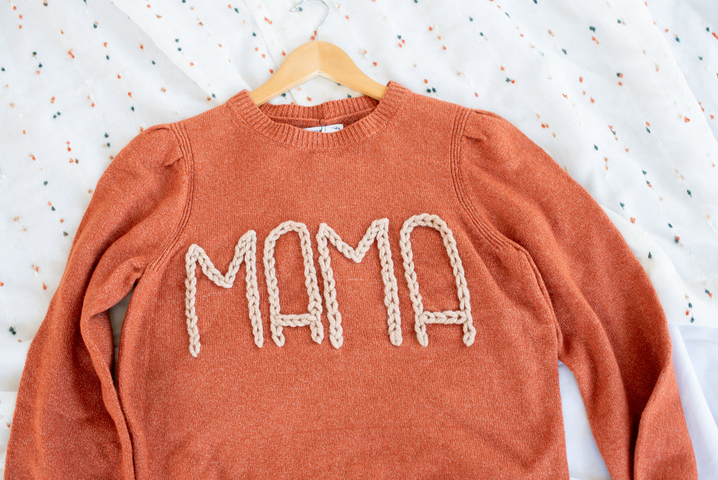 Embroidered Mama Sweater