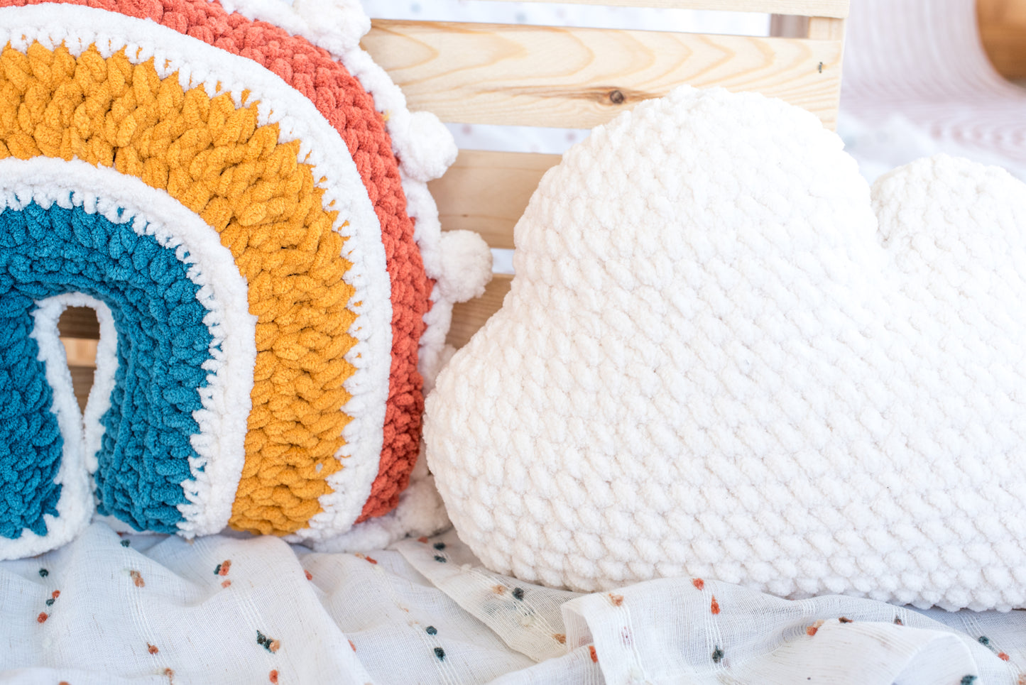 Rainbow Pillow Nursery Decor