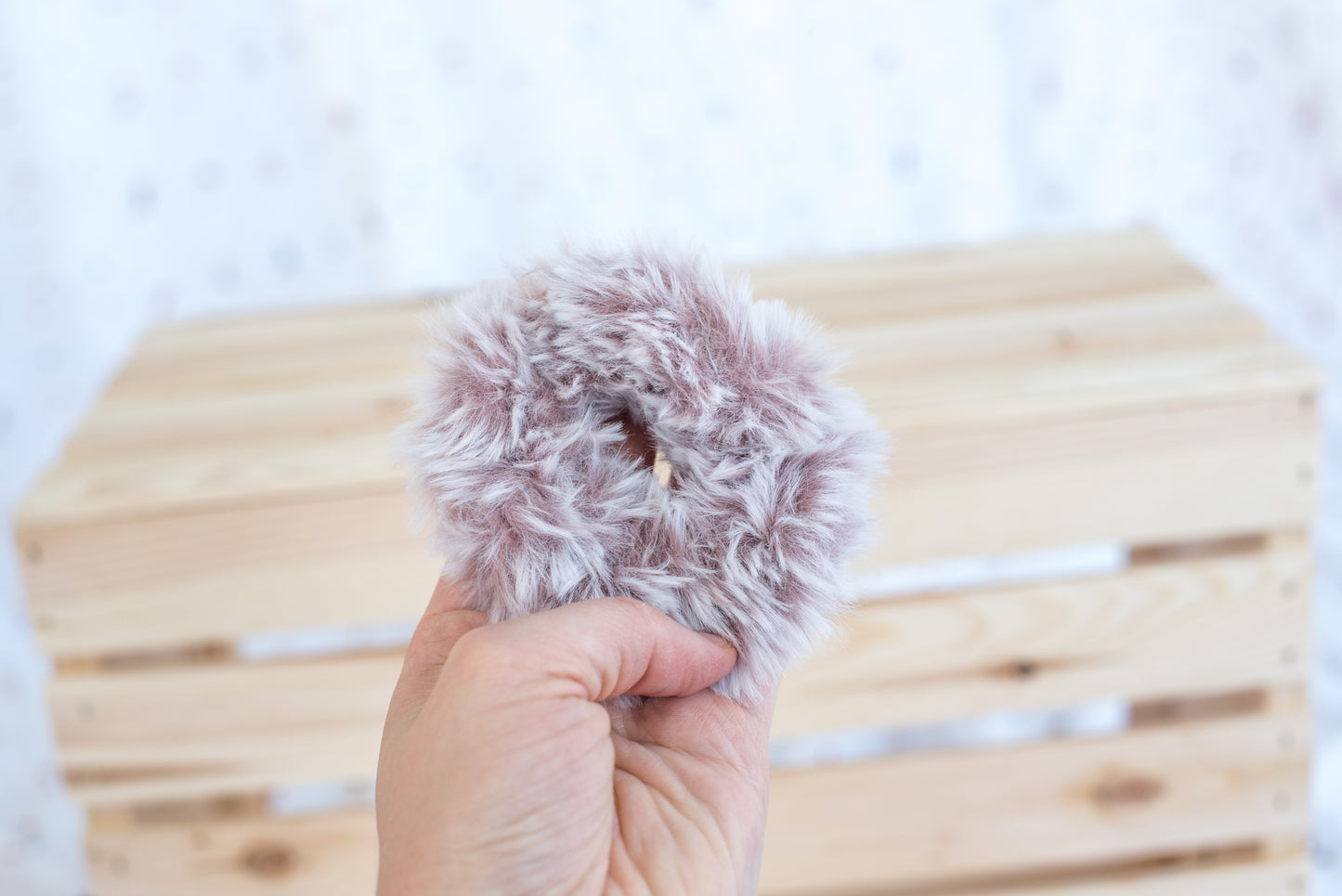 Faux Fur Scrunchie