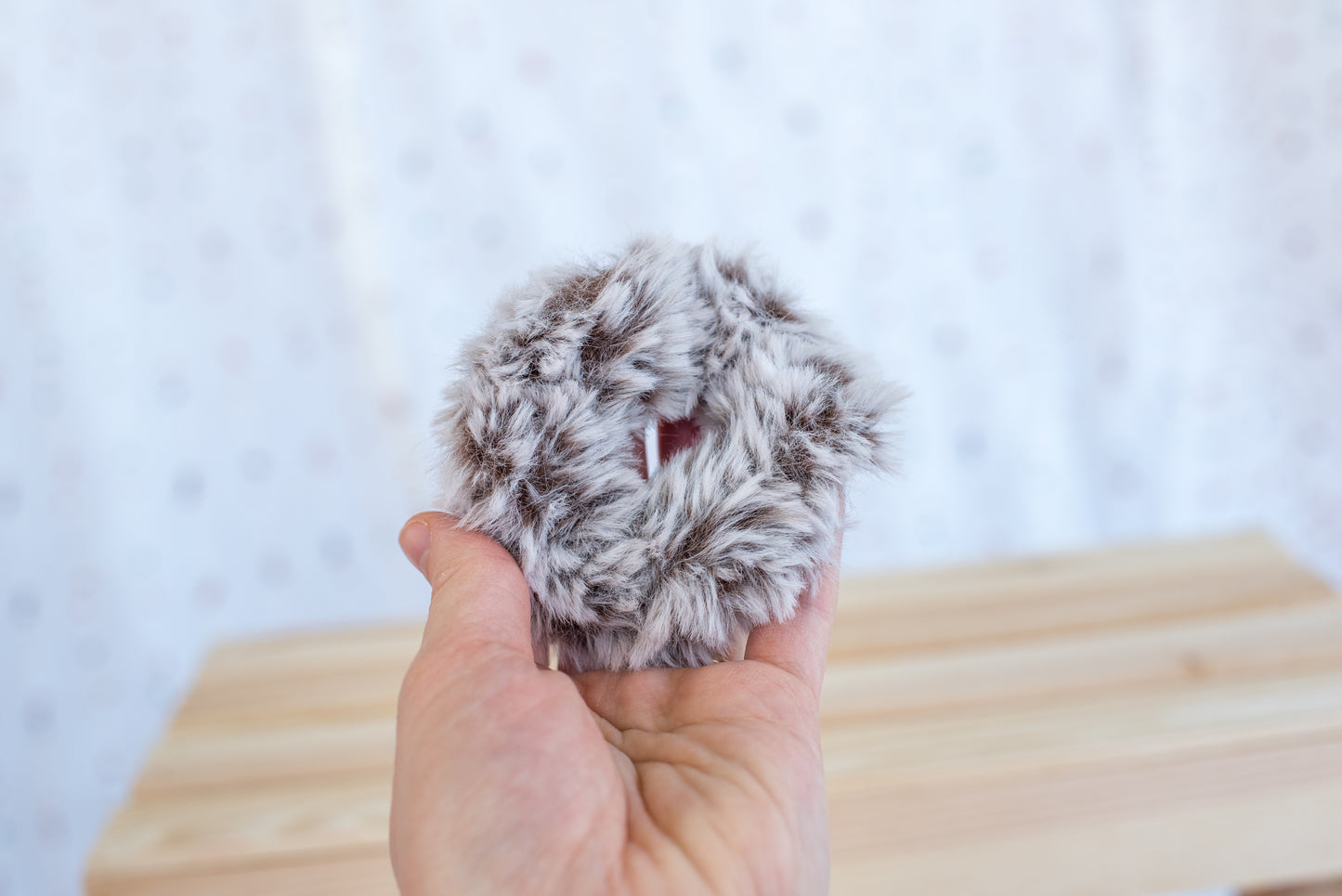 Faux Fur Scrunchie