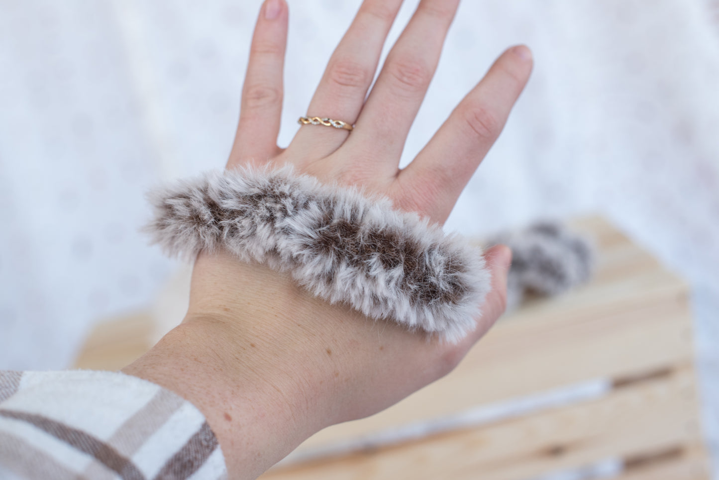 Faux Fur Scrunchie