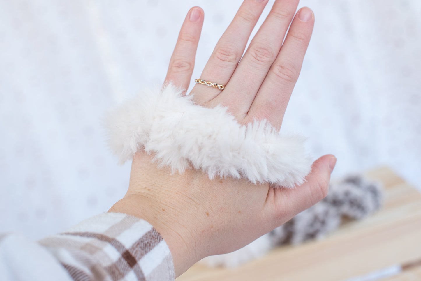 Faux Fur Scrunchie