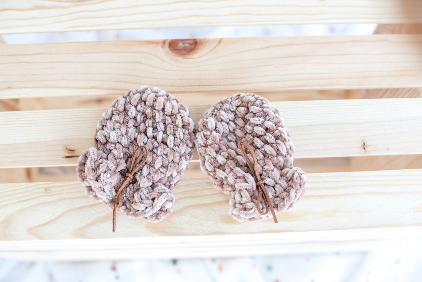 Velvet Baby Mittens