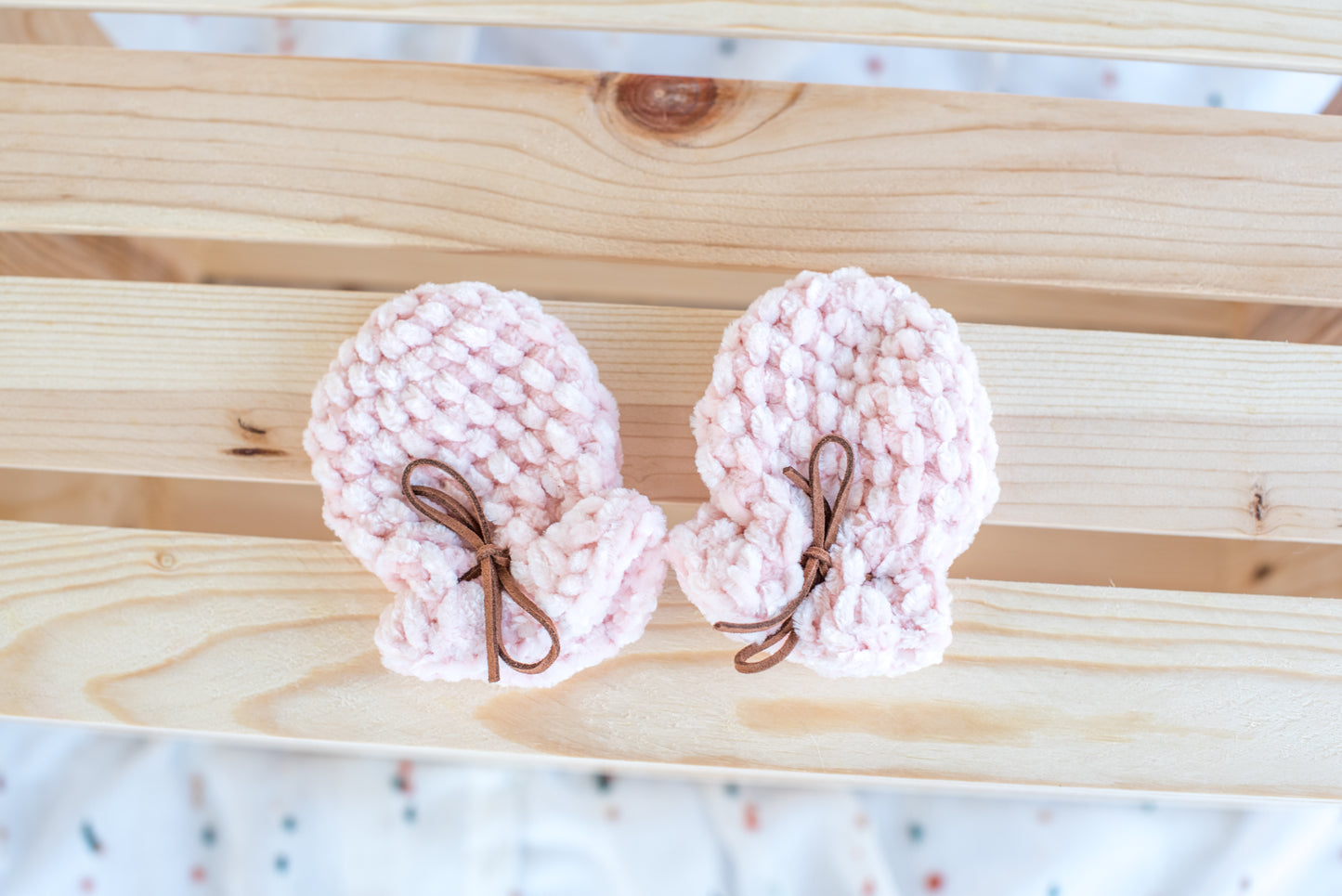 Velvet Baby Mittens