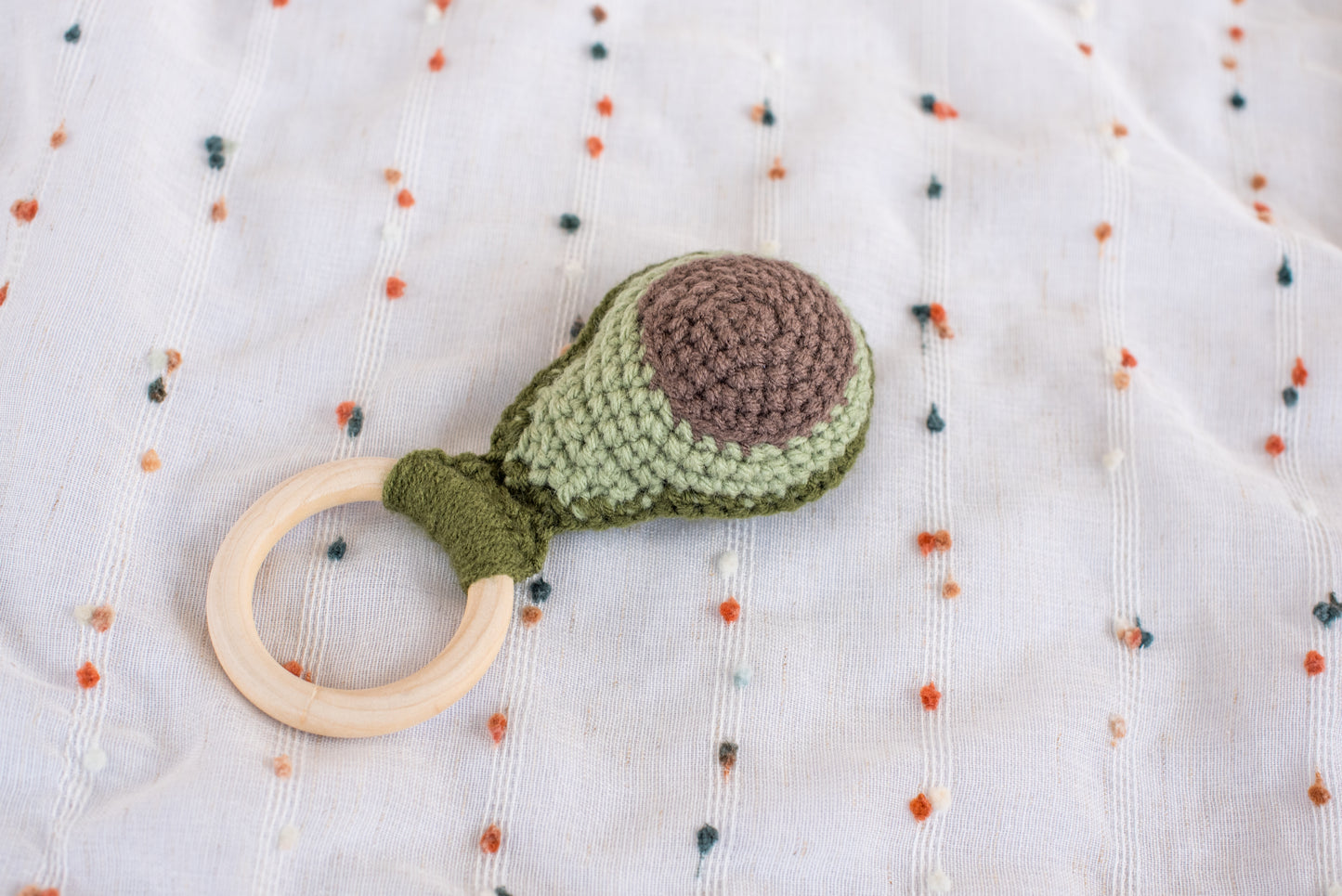 Avocado Baby Rattle