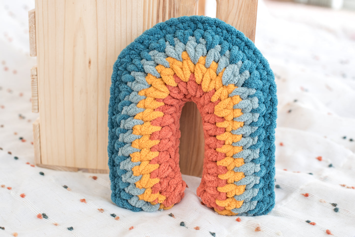 Rainbow Plush Rattle