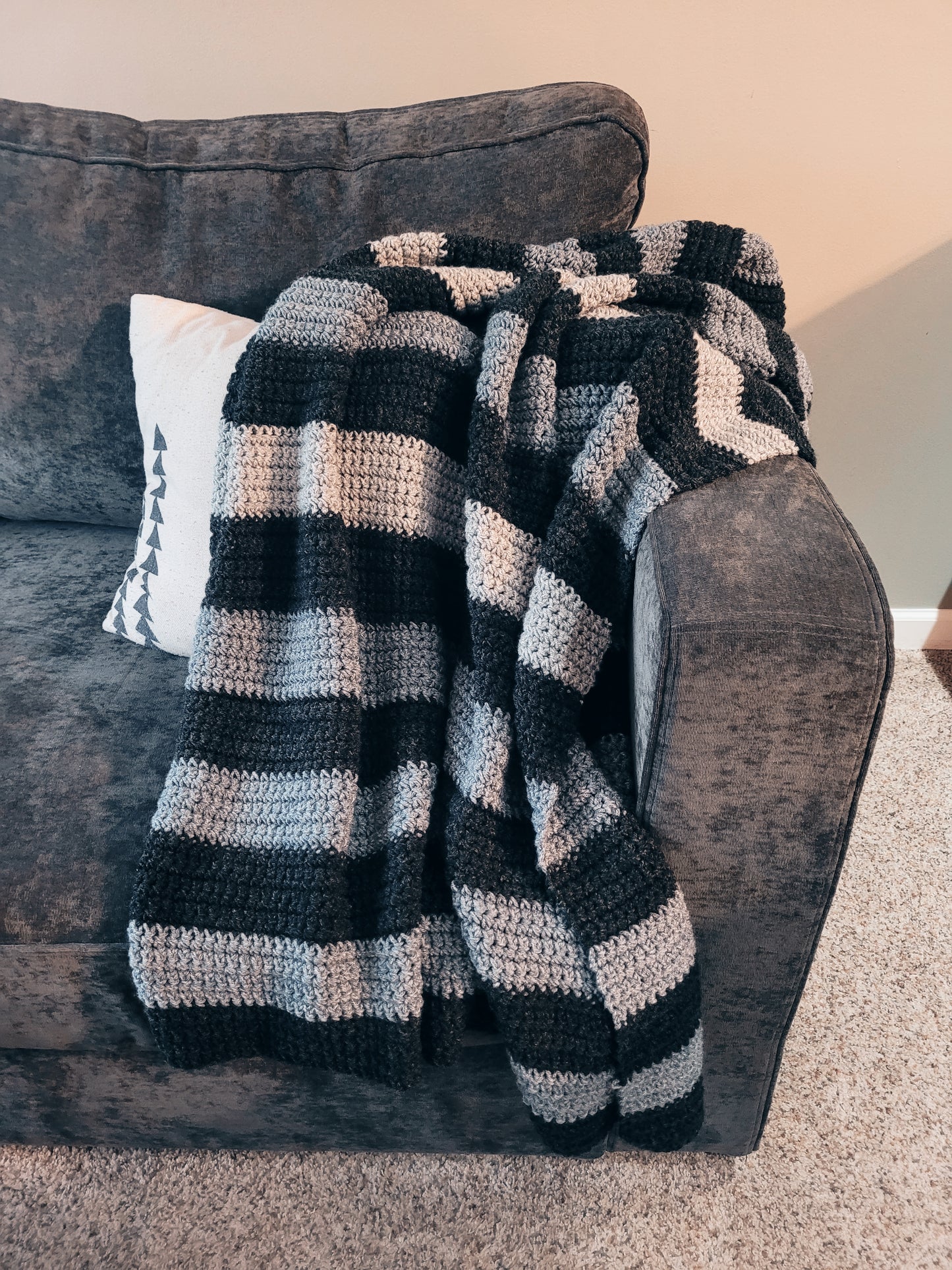 Grey Throw Blanket