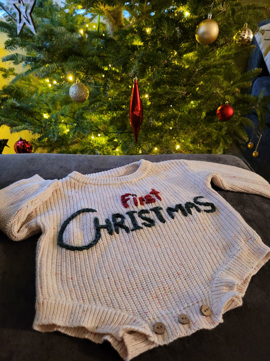 Custom Embroidered Sweater Onesie