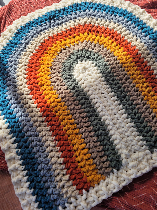 Plush Rainbow Baby Blanket