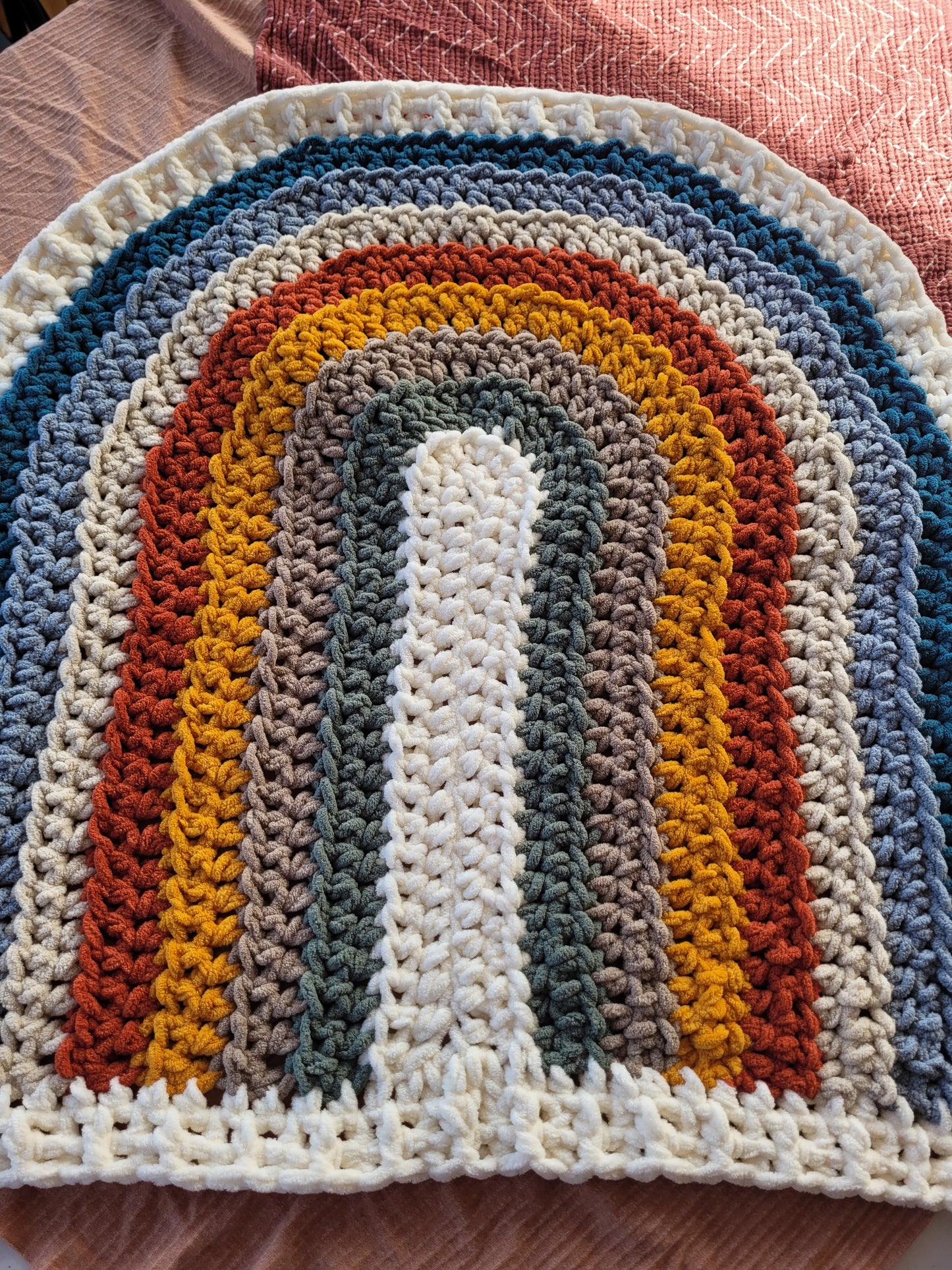 Plush Rainbow Baby Blanket