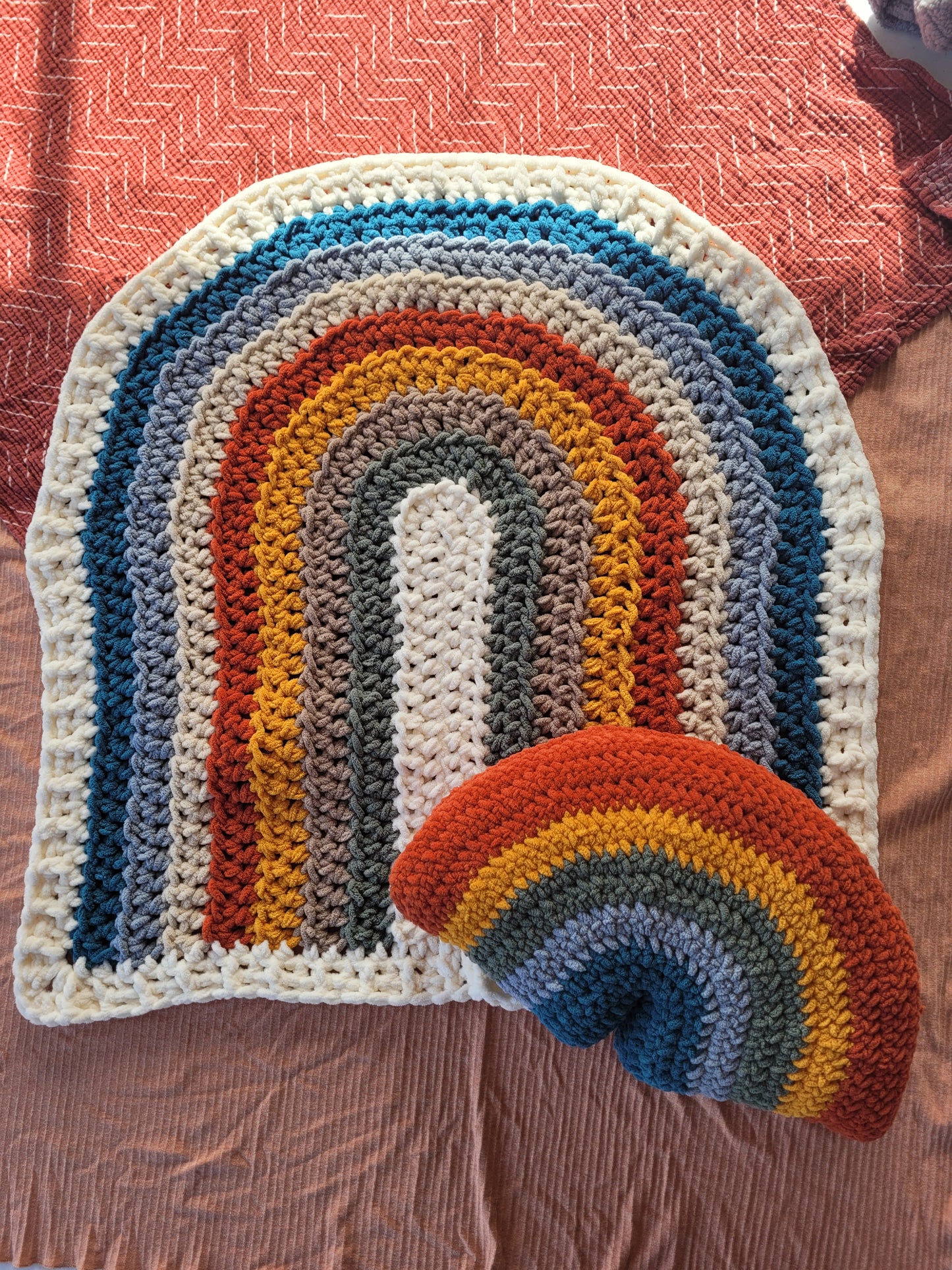 Plush Rainbow Baby Blanket