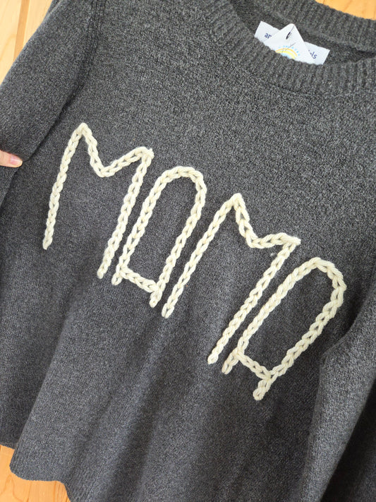 Embroidered Mama Sweater