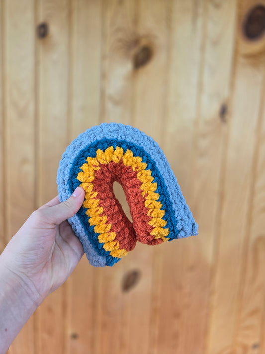 Rainbow Plush Rattle