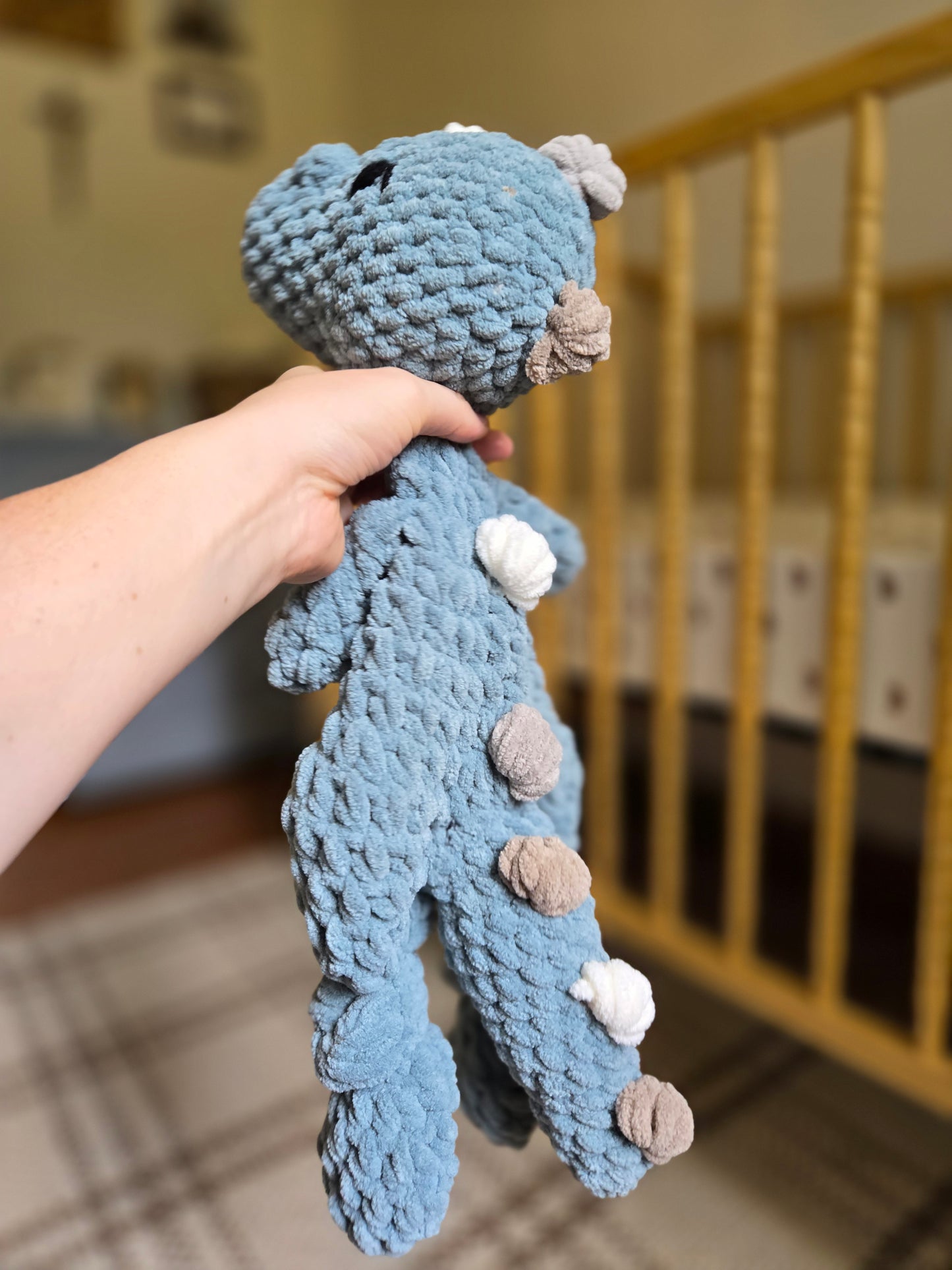 Dusty Blue Dino Lovey