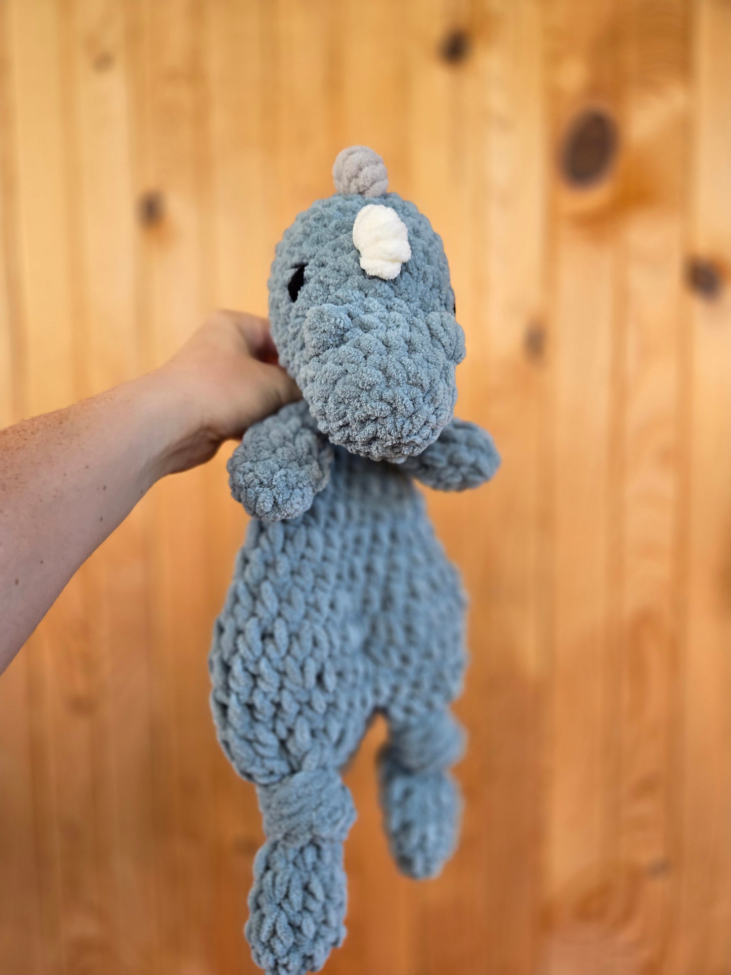 Dusty Blue Dino Lovey