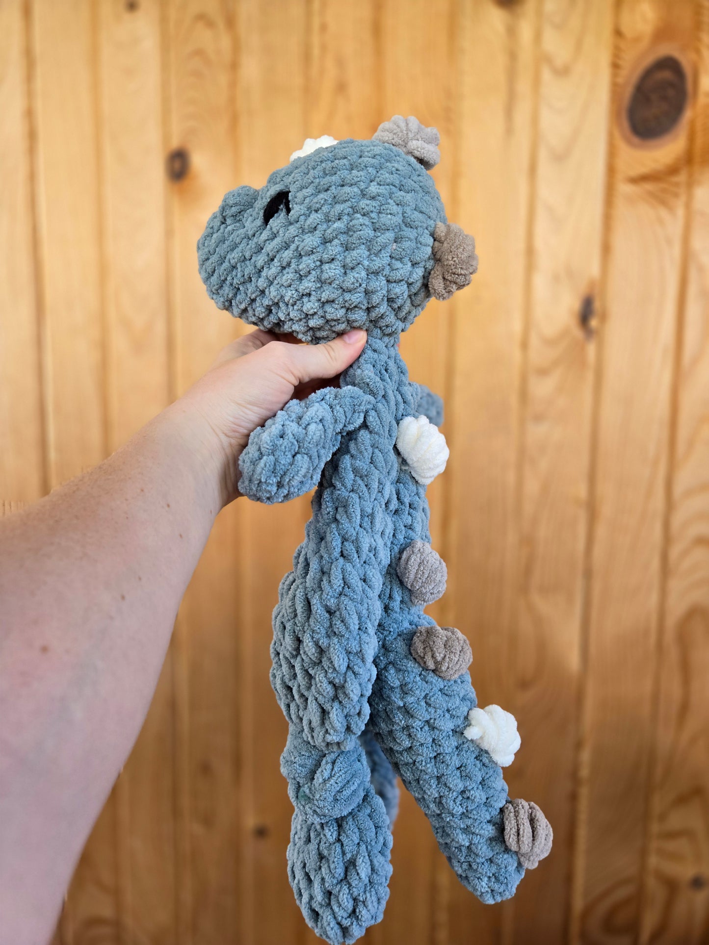 Dusty Blue Dino Lovey