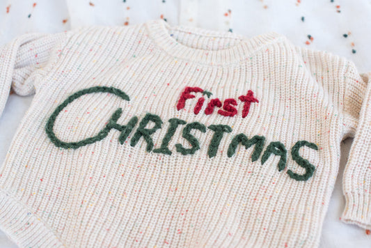 Custom Embroidered Sweater Onesie