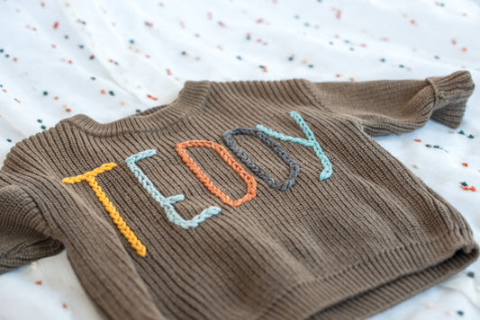Custom Embroidered Basic Sweater