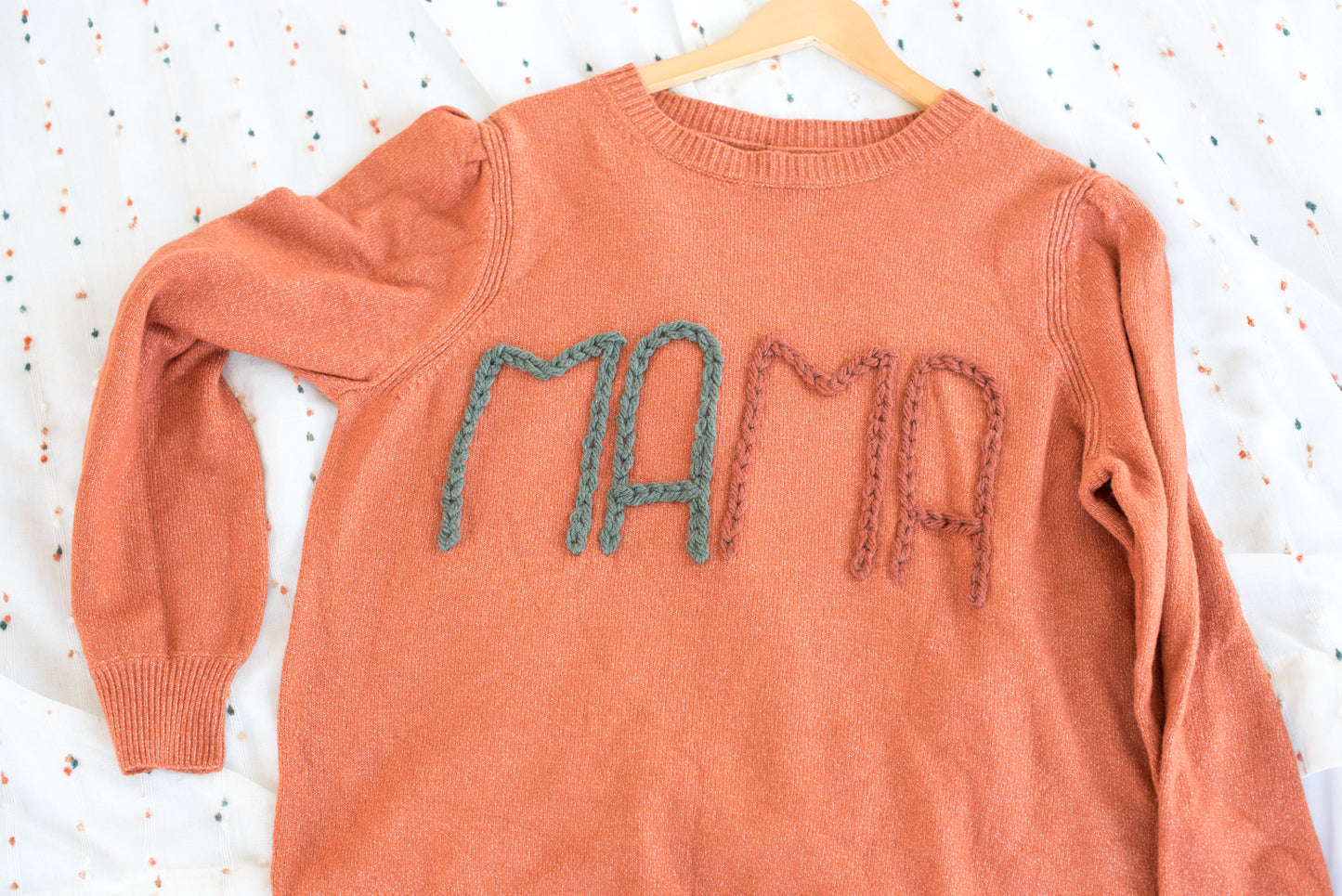 Embroidered Mama Sweater