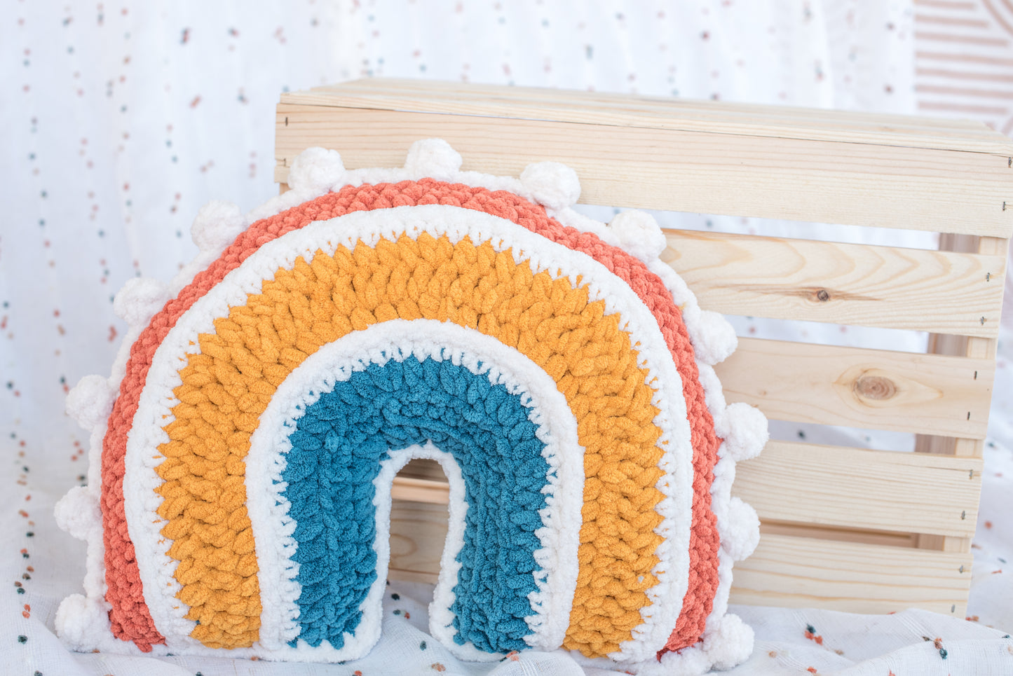 Rainbow Pillow Nursery Decor