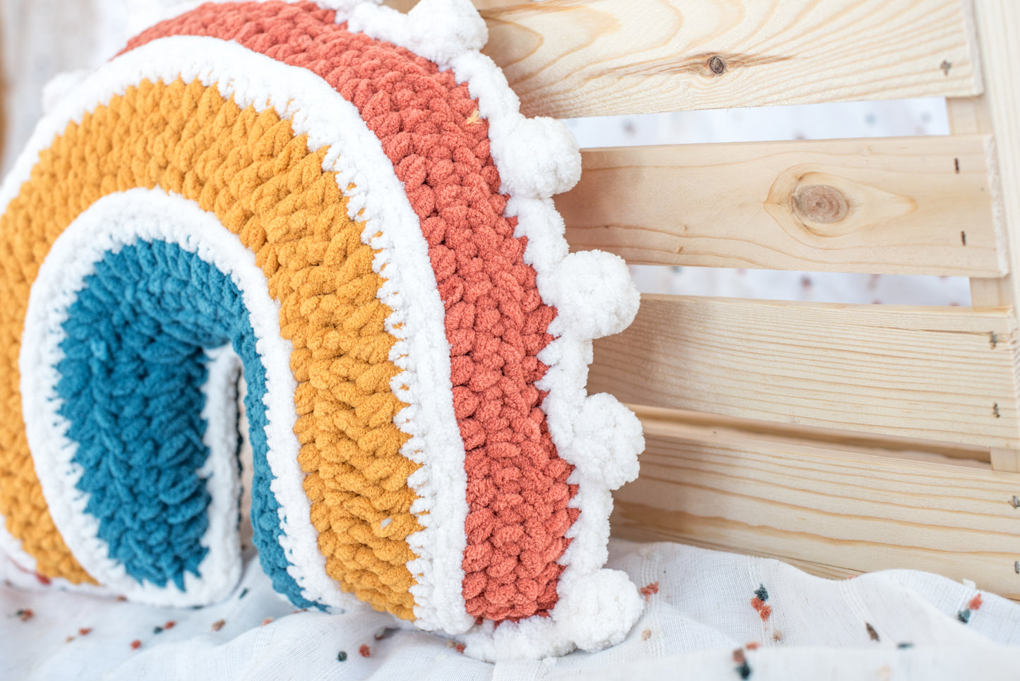 Rainbow Pillow Nursery Decor