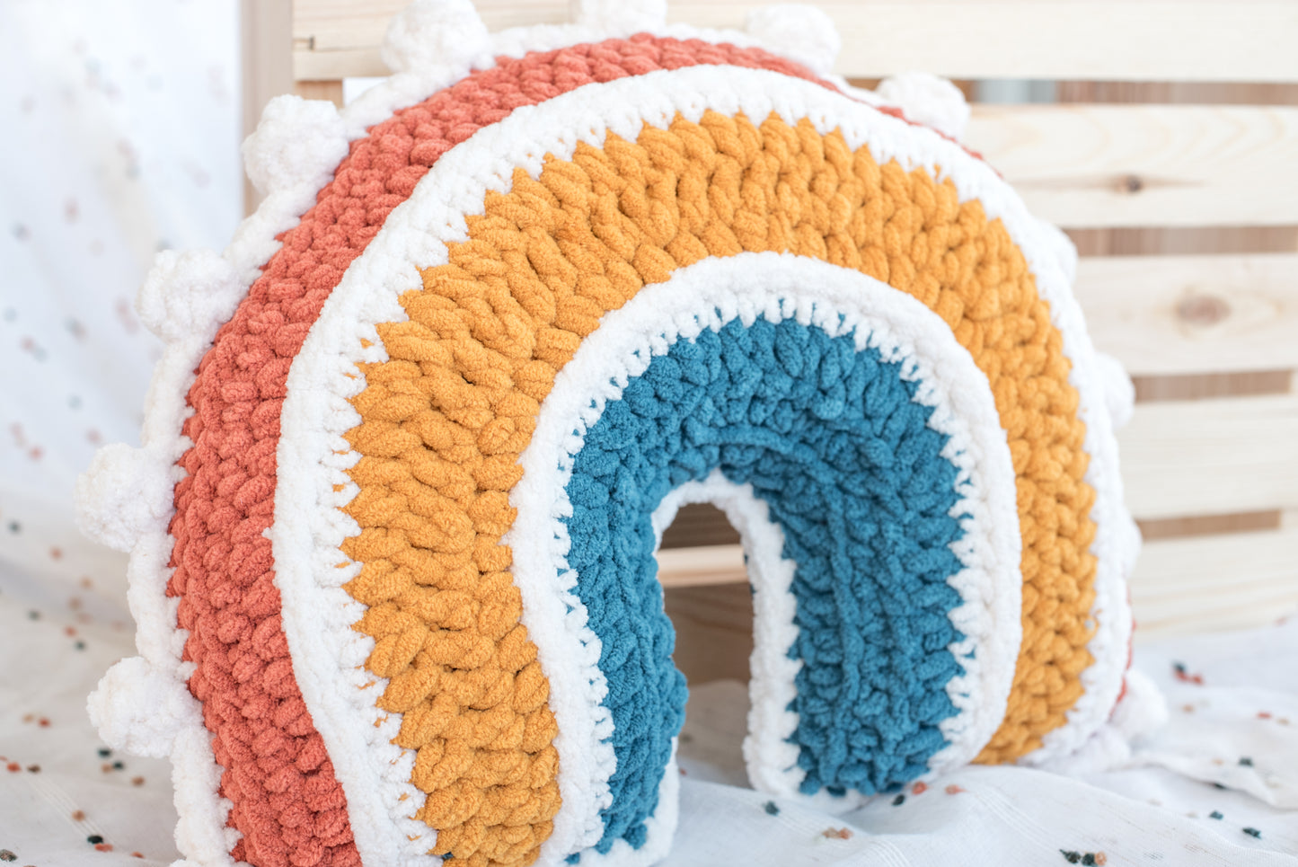 Rainbow Pillow Nursery Decor