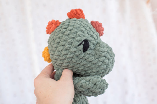 Green Rainbow Dino Lovey
