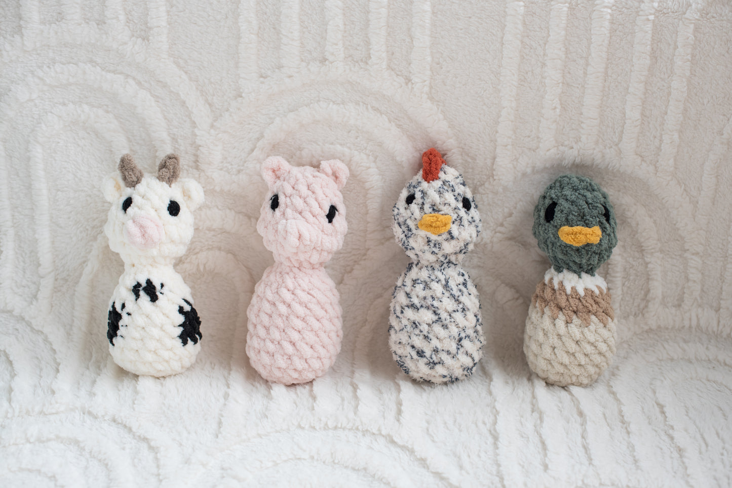 Mini Farm Animal Rattles
