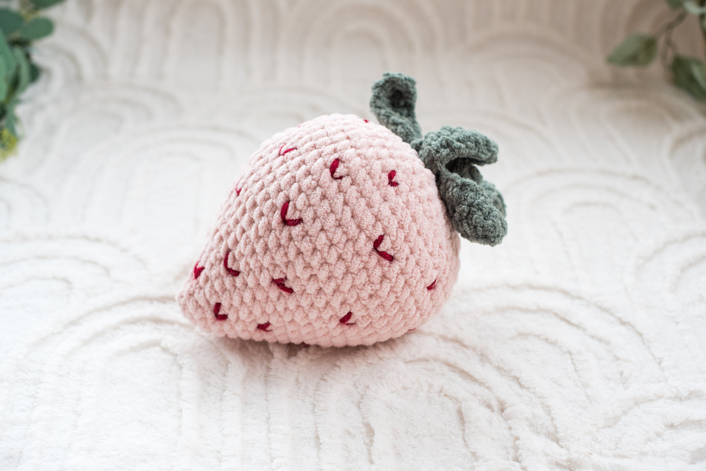 Strawberry Pillow Nursery Decor