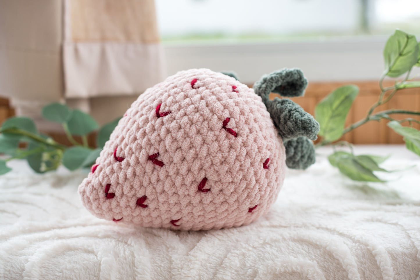 Strawberry Pillow Nursery Decor