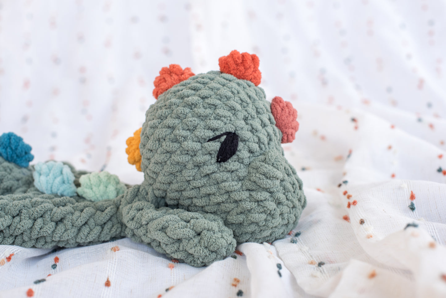 Green Rainbow Dino Lovey