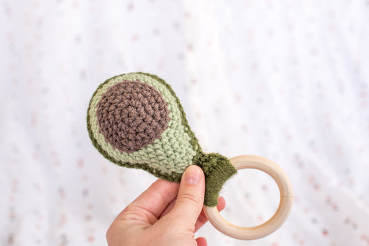 Avocado Baby Rattle
