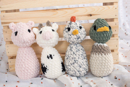 Farm Animal Rattles