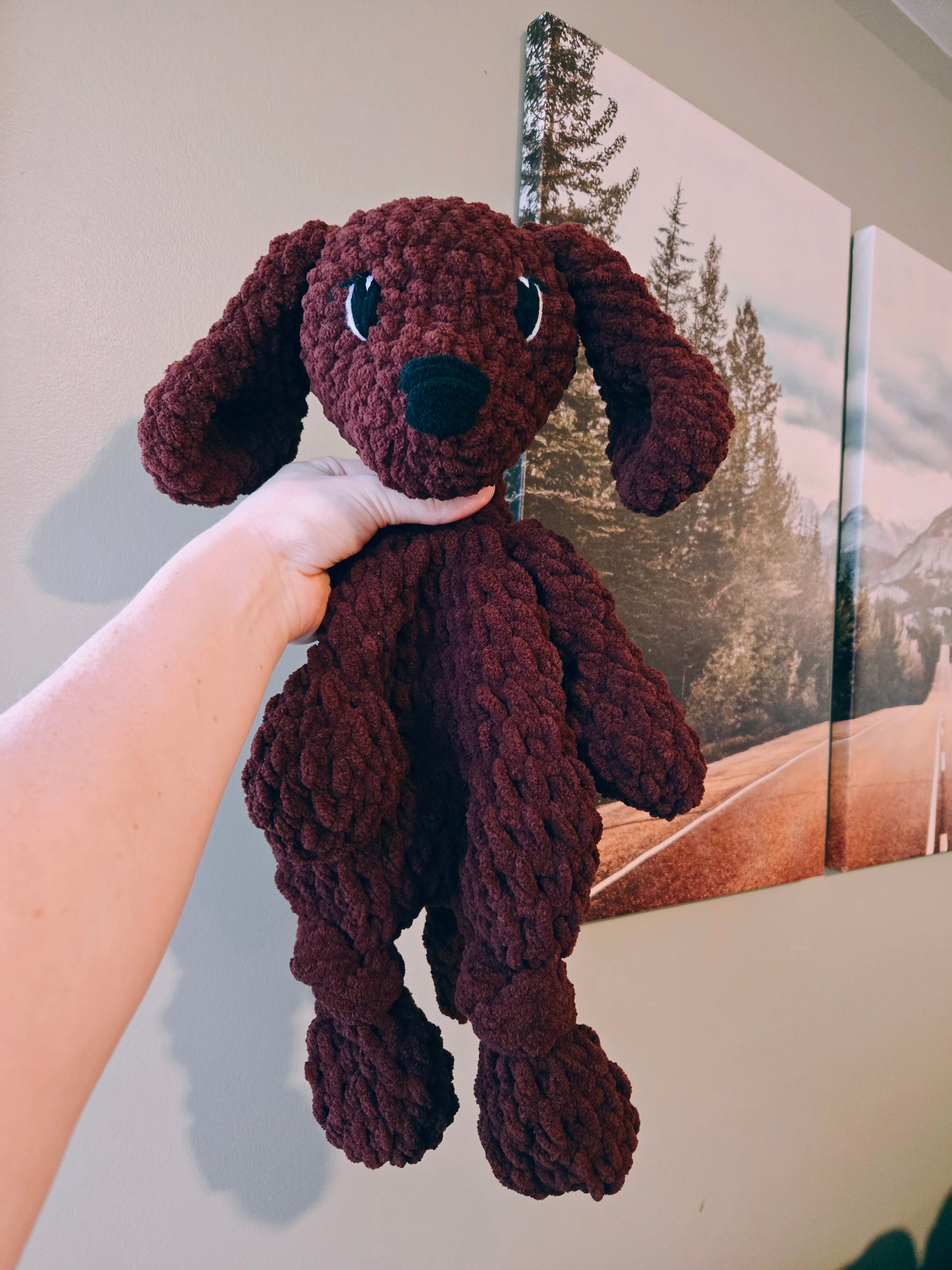 Chocolate Lab Lovey | 16"