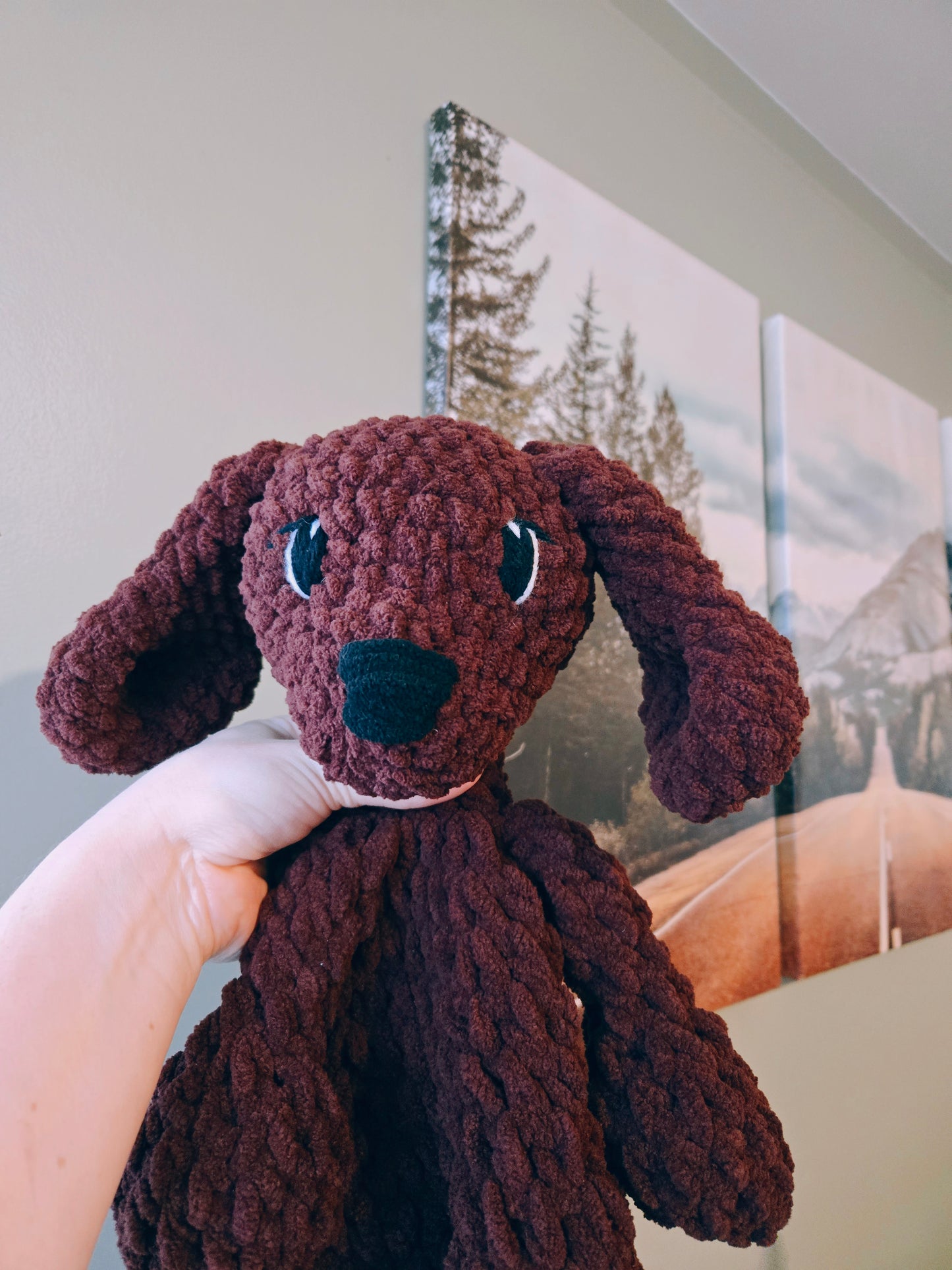 Chocolate Lab Lovey | 16"
