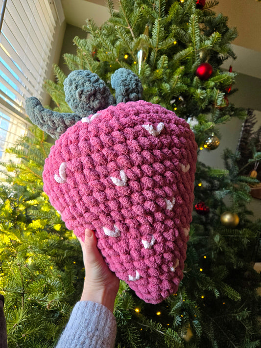 Strawberry Pillow Nursery Decor